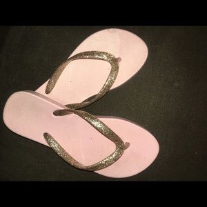 Pink flip flops